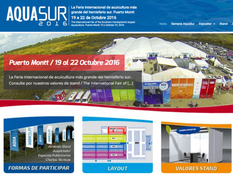 AQUASUR 2016, visitenos Stand B120